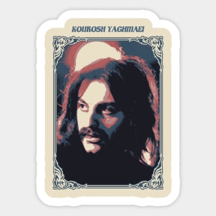 Kourosh Yaghmaei Retro Sticker